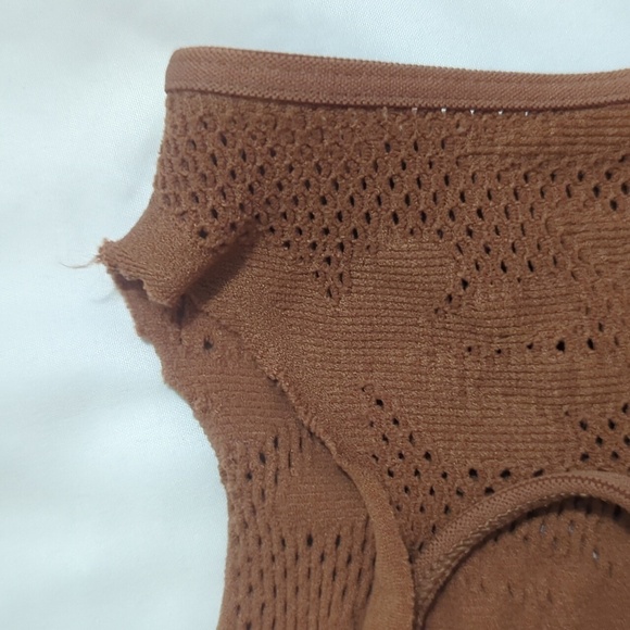 NWT Out From Under Sleeveless Cutout Top, Color Brown Size XS/S - Picture 11 of 15